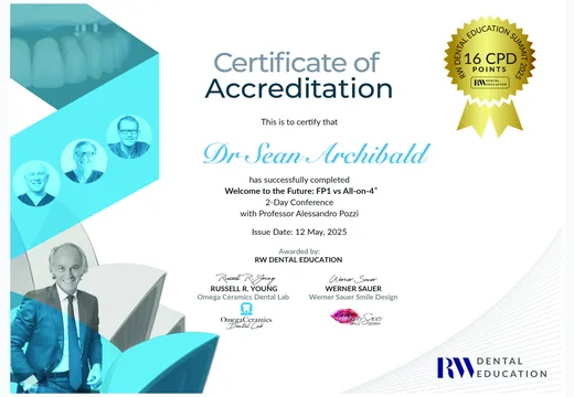 Certificate of accreditation