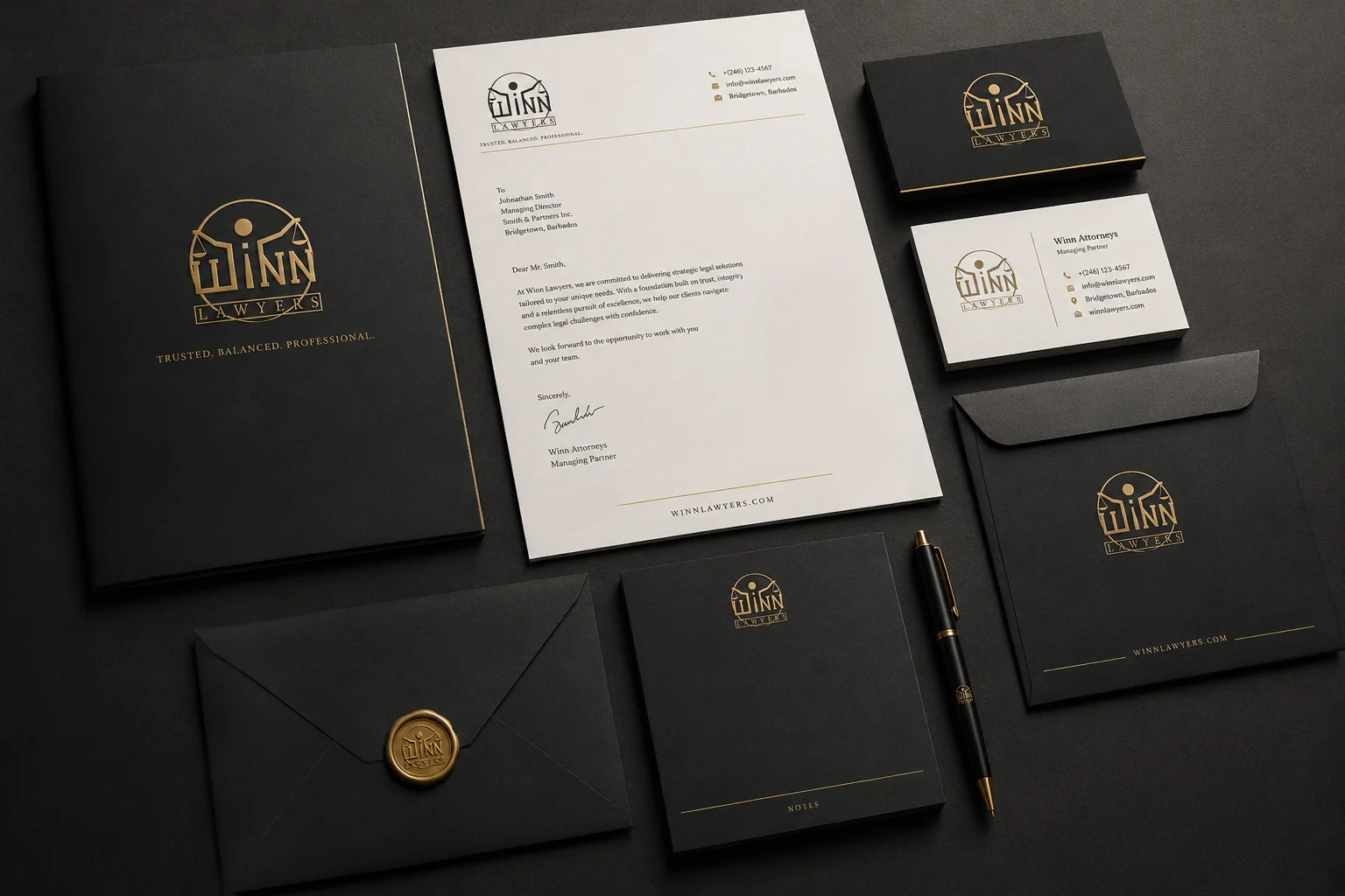 Winn Lawyers Brand Identity